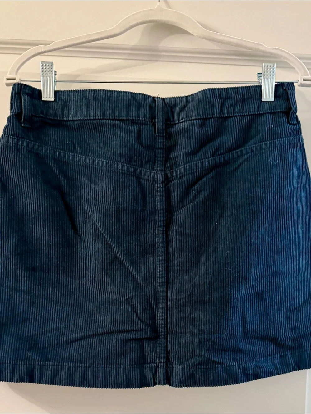 NWT-Free People Ray Corduroy Navy Women's Mini Skirt-Size 10